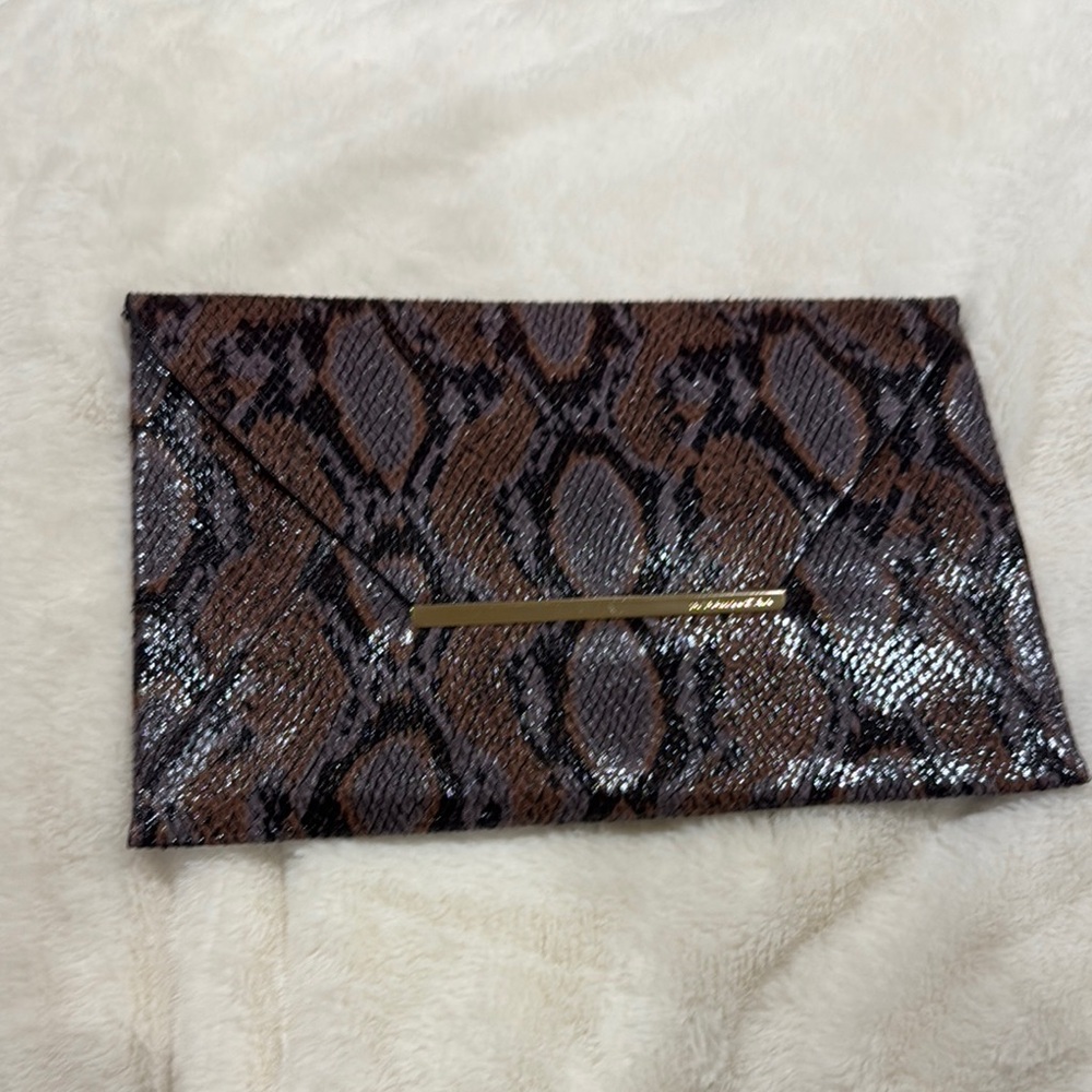 BCBGMaxAzria Snake Print Clutch